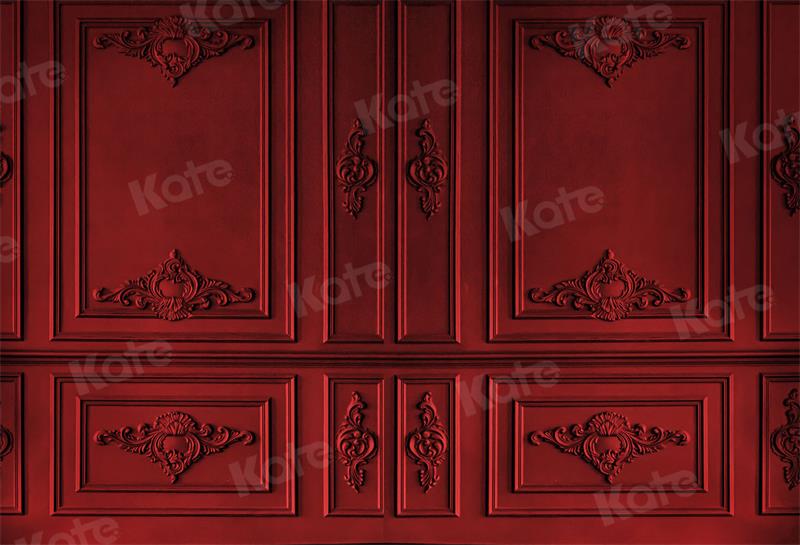 Kate Retro Vintage Dark Red Wall Backdrop for Photography -UK