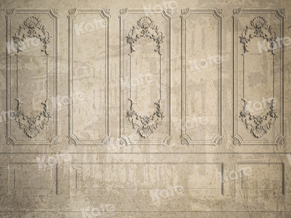 Kate Retro Vintage Wall Beige Backdrop Designed by Chain Photography -UK