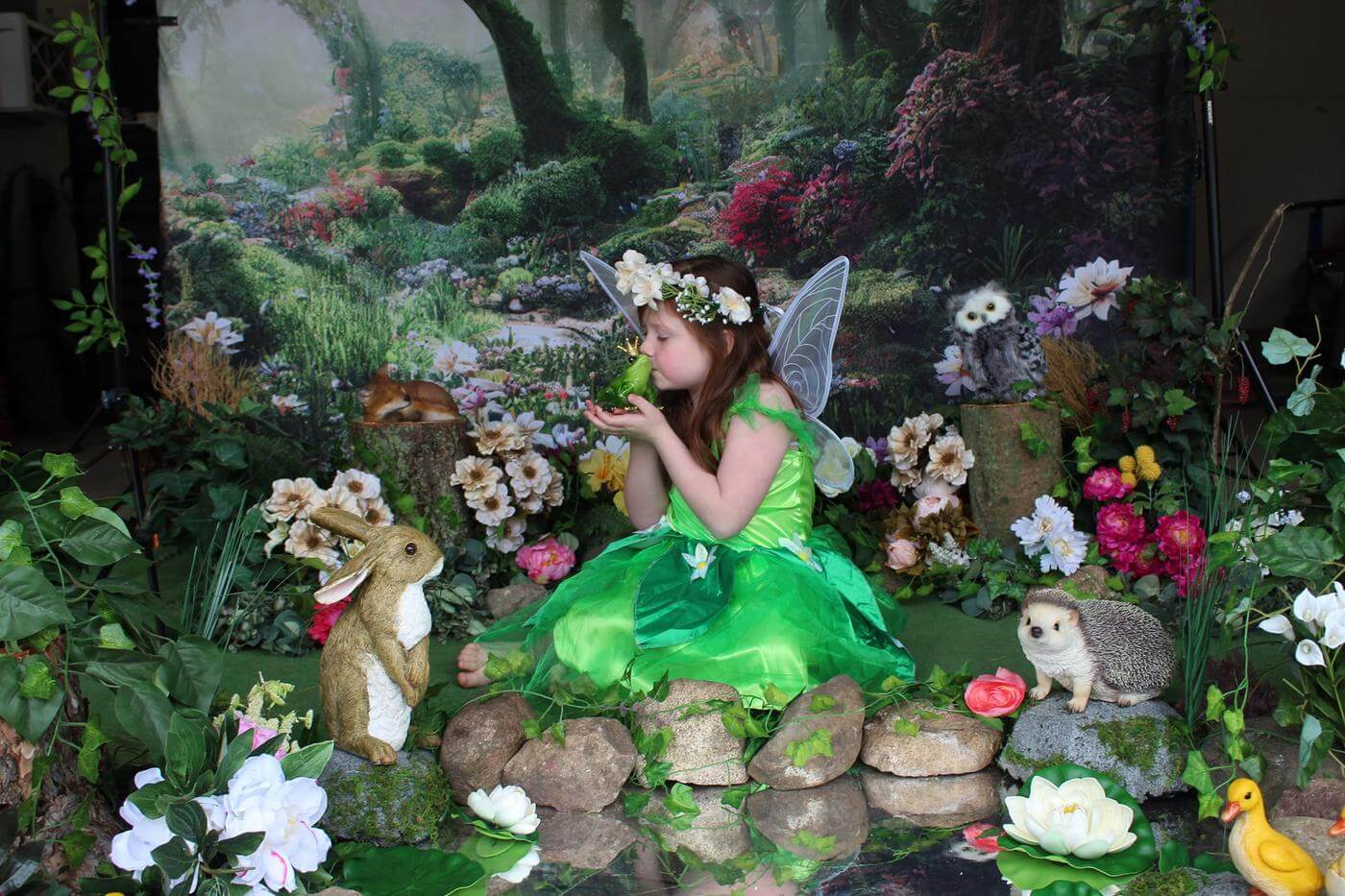 Kate Forest Fantasy Jungle Flower Backdrop Designed by Chain Photography