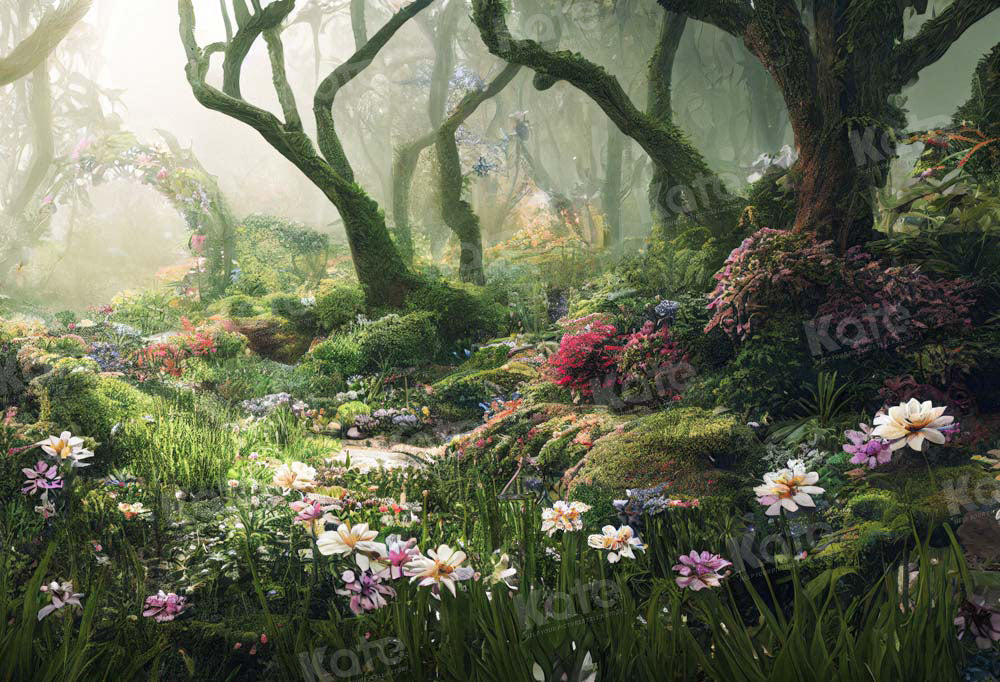 Kate Forest Fantasy Jungle Flower Backdrop Designed by Chain Photography -UK