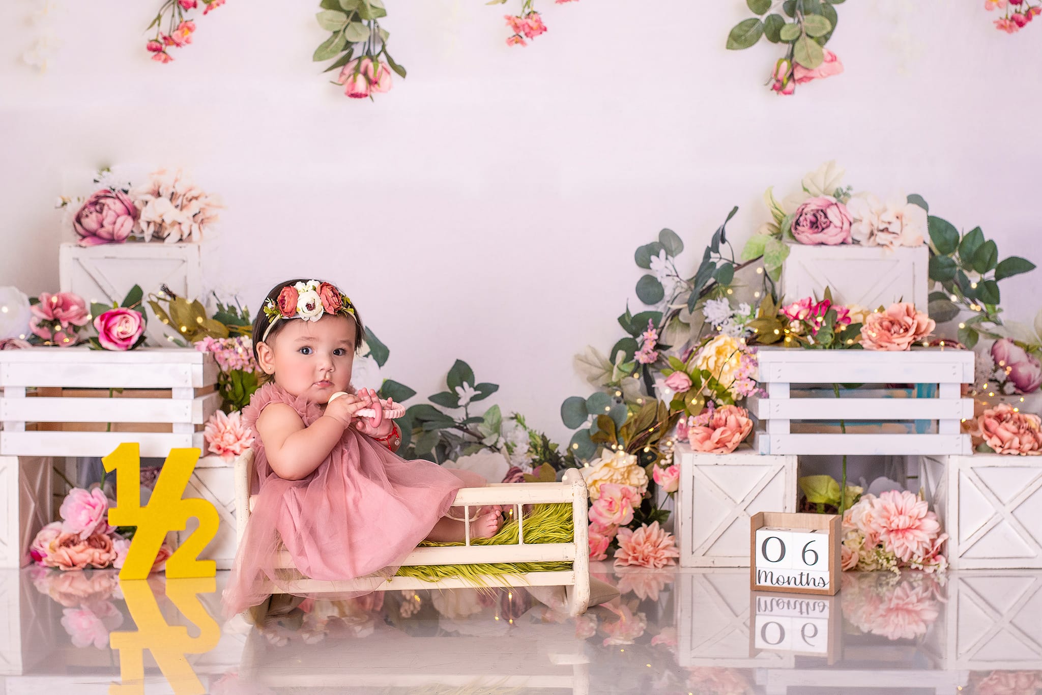 Kate Boho Floral Birthday Backdrop Designed by Megan Leigh Photography