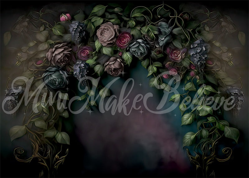 Kate Gothic Ivy Fine Art Floral Backdrop Designed by Mini MakeBelieve