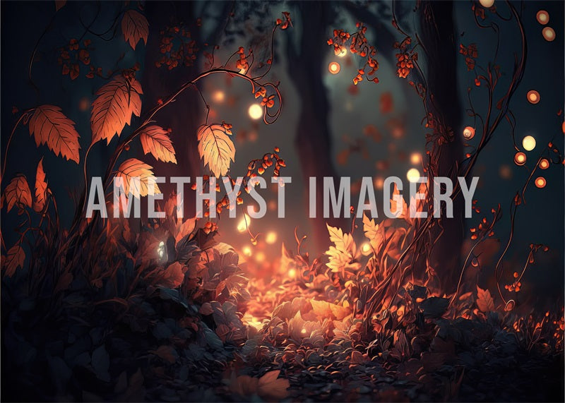 Kate Autumn Glow Forest Backdrop Designed by Angela Marie Photography