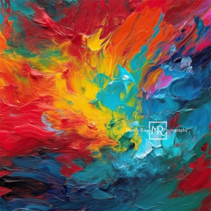 Kate Abstract Rainbow Backdrop Designed by Mandy Ringe Photography -UK