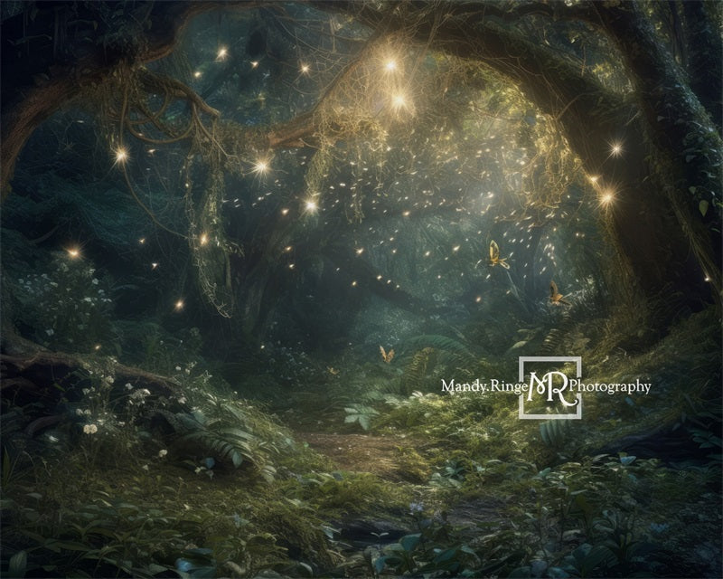 Kate Fairy Forest Night Backdrop Designed by Mandy Ringe Photography