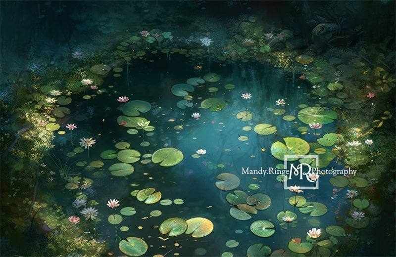 Kate Fairy Forest Waterlily Backdrop Designed by Mandy Ringe Photography