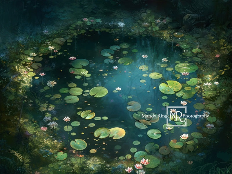 Kate Fairy Forest Waterlily Backdrop Designed by Mandy Ringe Photography