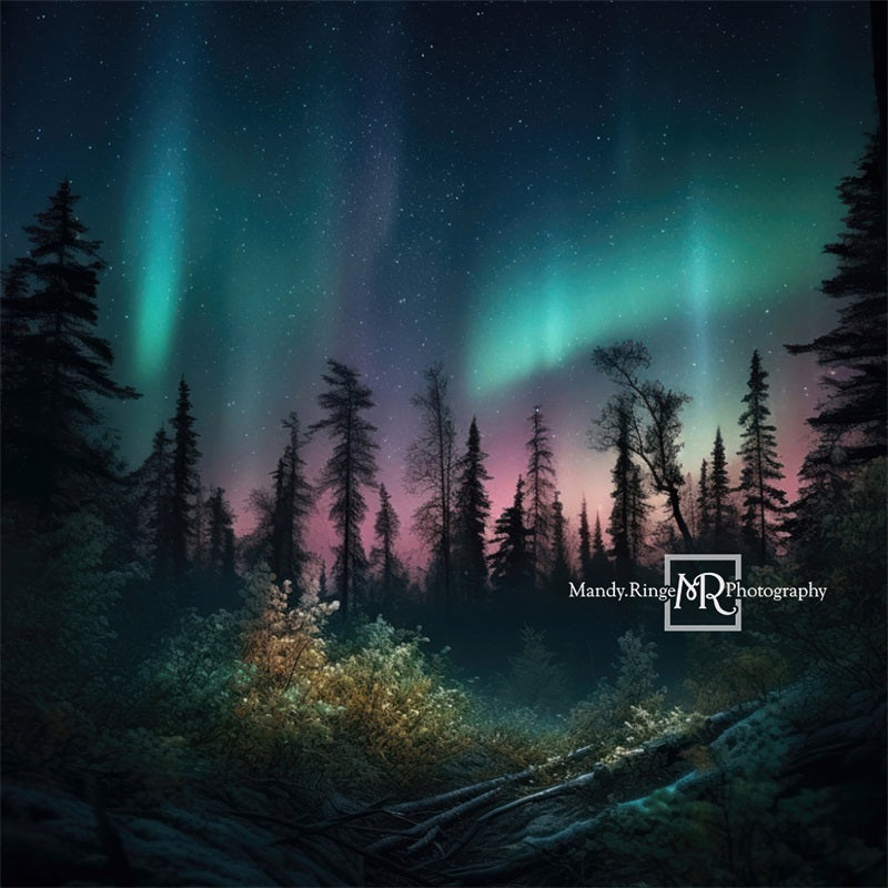 Kate Forest Colorful Northern Lights Backdrop Designed by Mandy Ringe Photography -UK