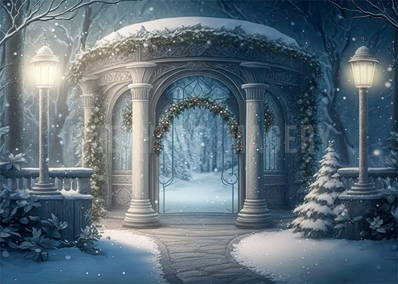 Kate Winter Gazebo Backdrop Designed by Angela Marie Photography -UK