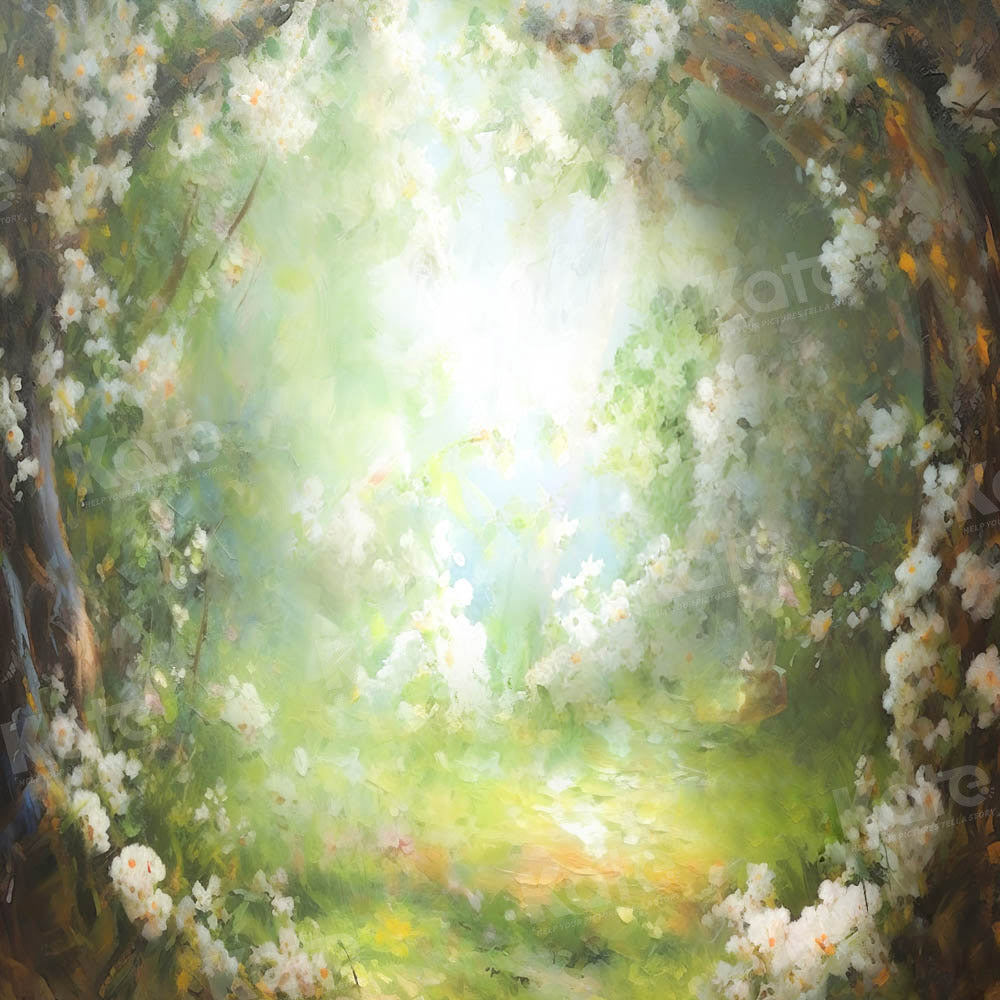 Kate Fine Art Fantasy Forest Floral Summer Backdrop Designed by GQ