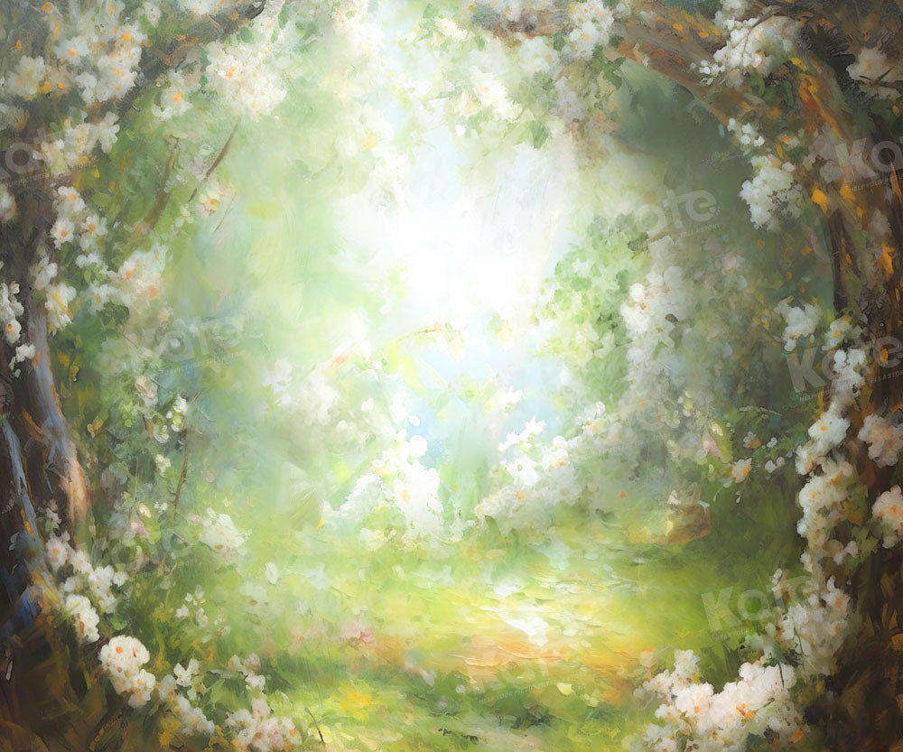 Kate Fine Art Fantasy Forest Floral Summer Backdrop Designed by GQ