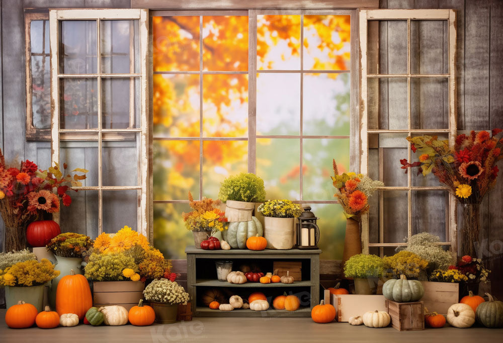 Kate Window Autumn Pumpkin Backdrop Designed by Chain Photography