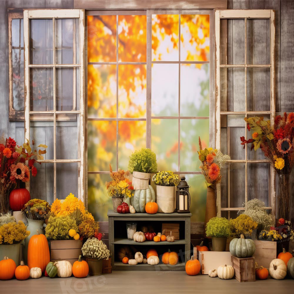 Kate Window Autumn Pumpkin Backdrop Designed by Chain Photography