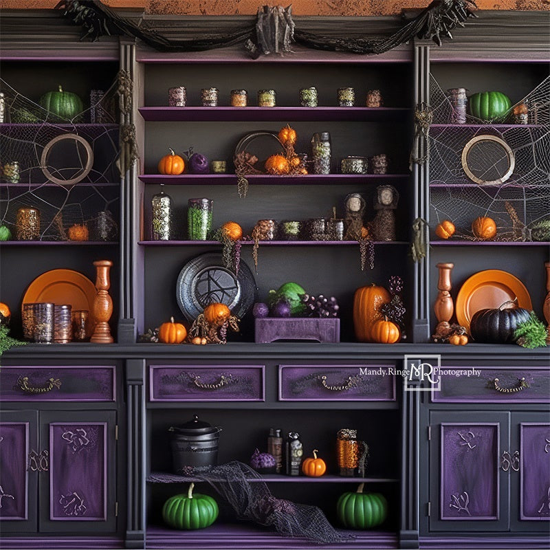 Kate Halloween Kitchen Backdrop Designed by Mandy Ringe Photography