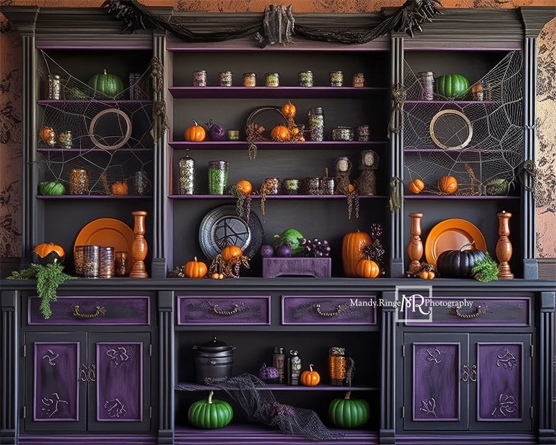 Kate Halloween Kitchen Backdrop Designed by Mandy Ringe Photography