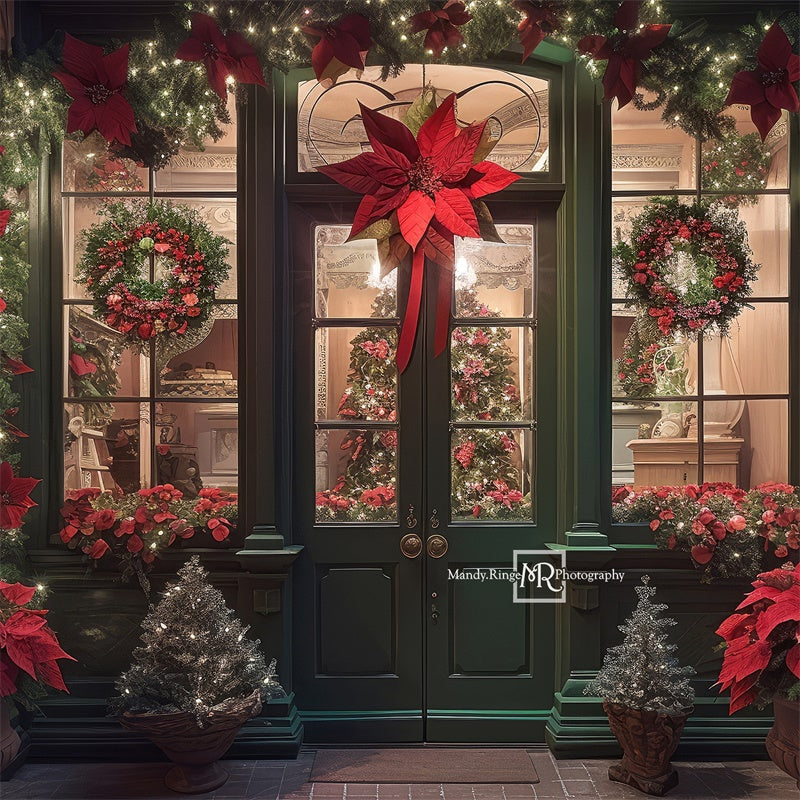 Kate Christmas Storefront Backdrop Designed by Mandy Ringe Photography
