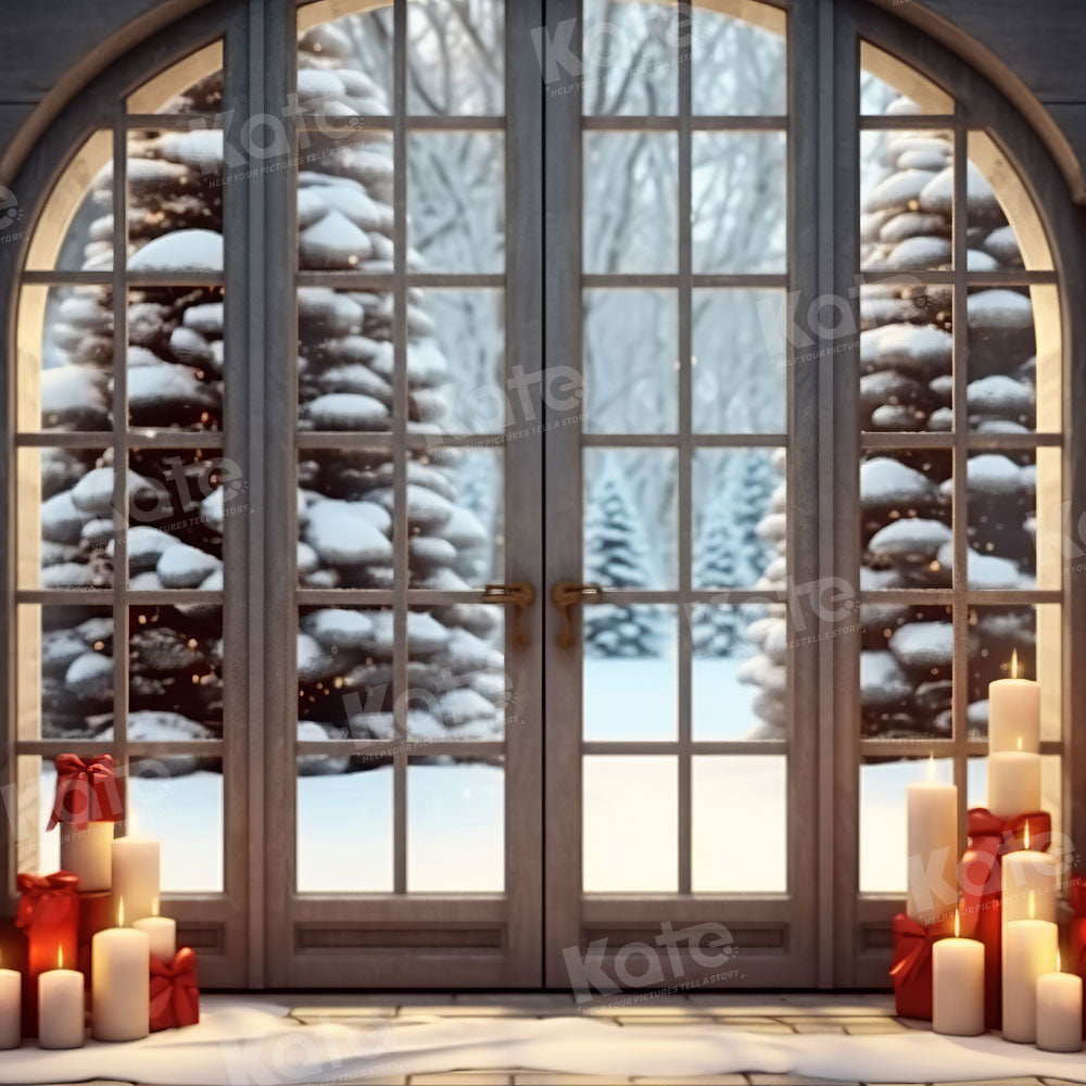 Kate Christmas Window Gifts Tree Backdrop Designed by Emetselch