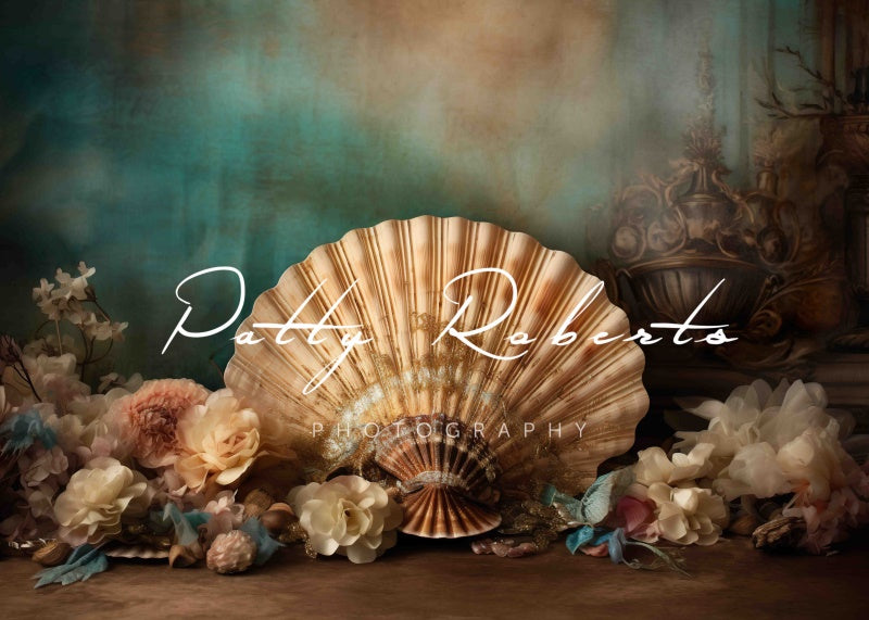 Kate Summer Seashell Flowers Backdrop Designed by Patty Robert -UK