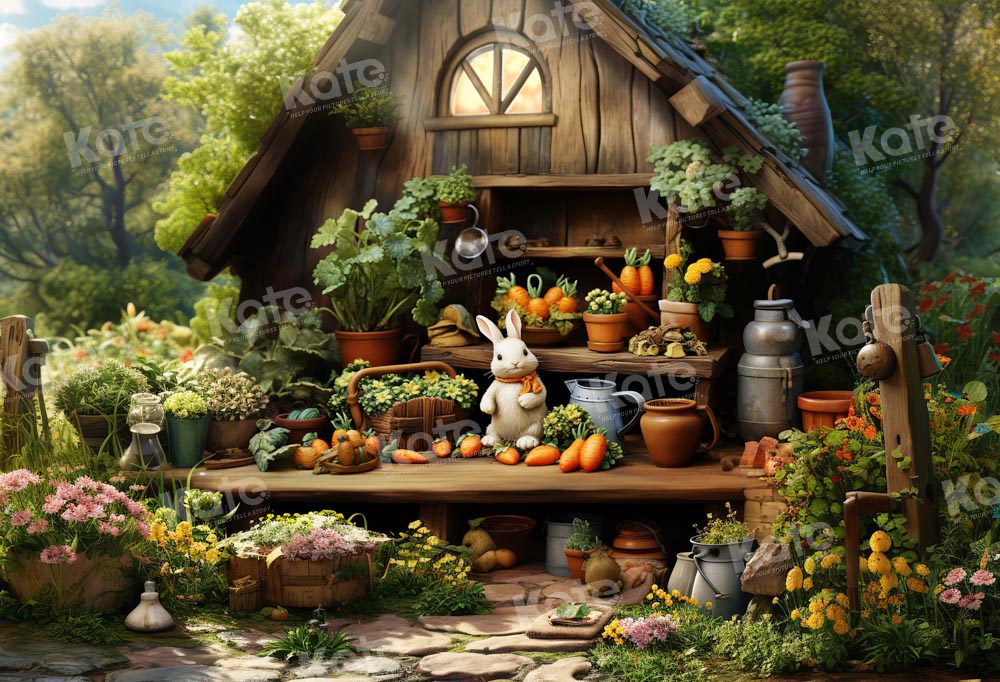 Kate Spring/Easter Rabbit House Forest Backdrop Designed by Emetselch -UK