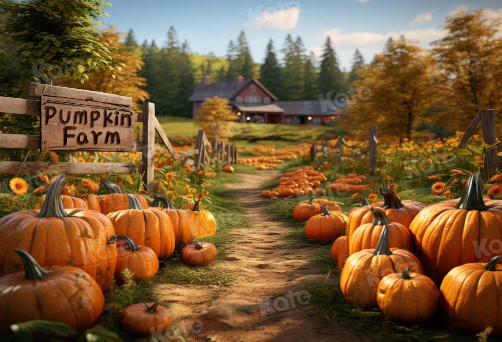 Kate Autumn Pumpkin Farm Backdrop Designed by Emetselch -UK