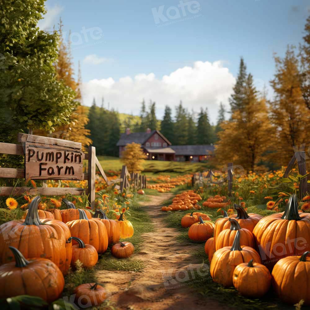 Kate Autumn Pumpkin Farm Backdrop Designed by Emetselch -UK