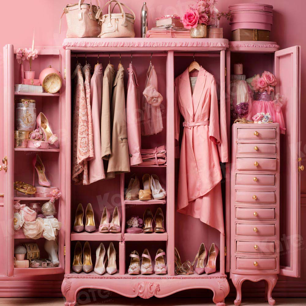 Kate Fantasy Doll Pink Closet Lady Backdrop Designed by Emetselch
