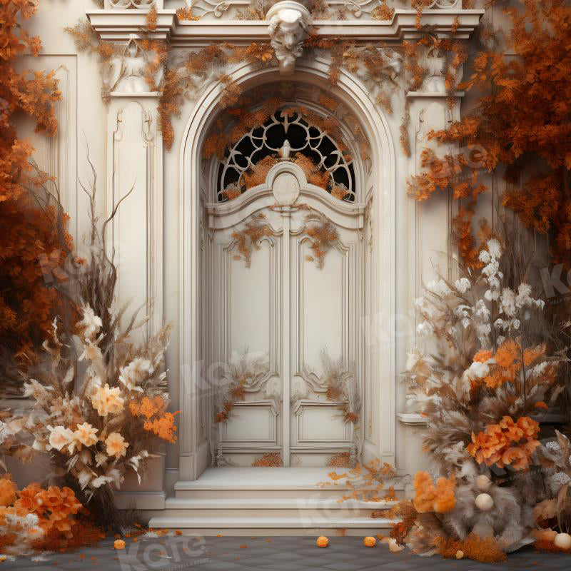 Kate Autumn White Door Backdrop for Photography