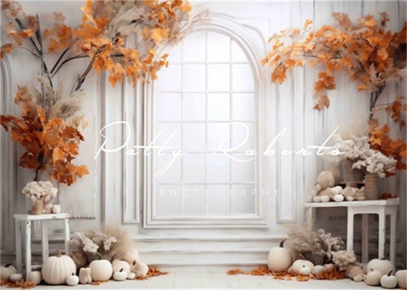 Kate Autumn White Window Backdrop Designed by Patty Robert -UK