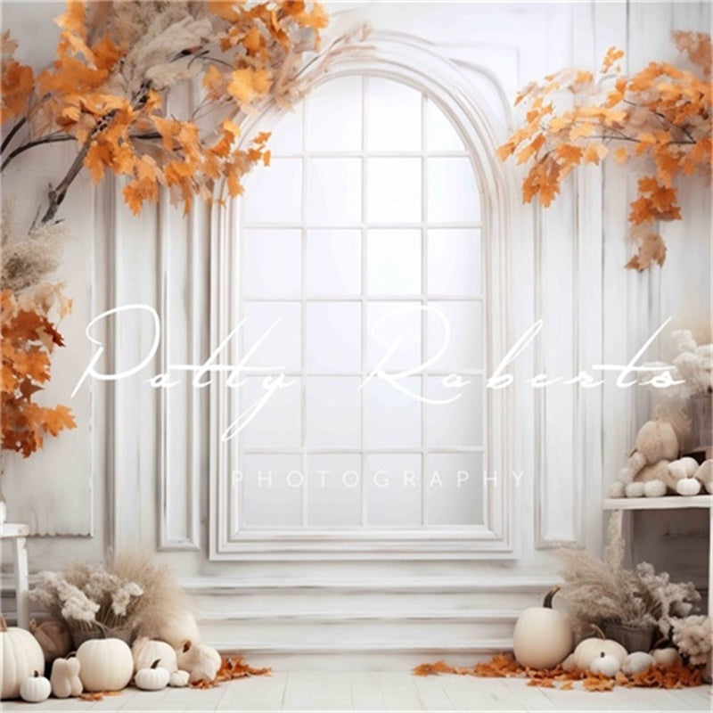 Kate Autumn White Window Backdrop Designed by Patty Robert -UK
