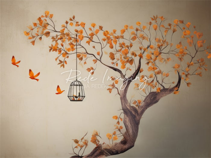 Kate Autumn Bird Backdrop Designed by Lidia Redekopp