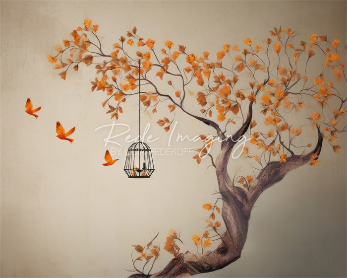 Kate Autumn Bird Backdrop Designed by Lidia Redekopp -UK