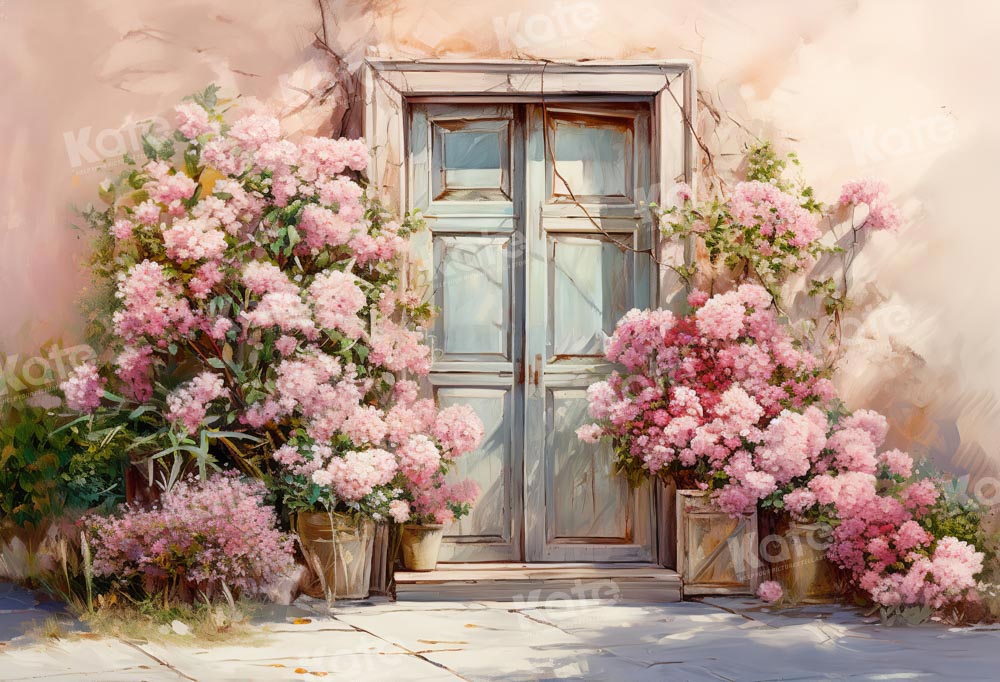 Kate Spring Pink Flowers Wall Backdrop Designed by Emetselch -UK