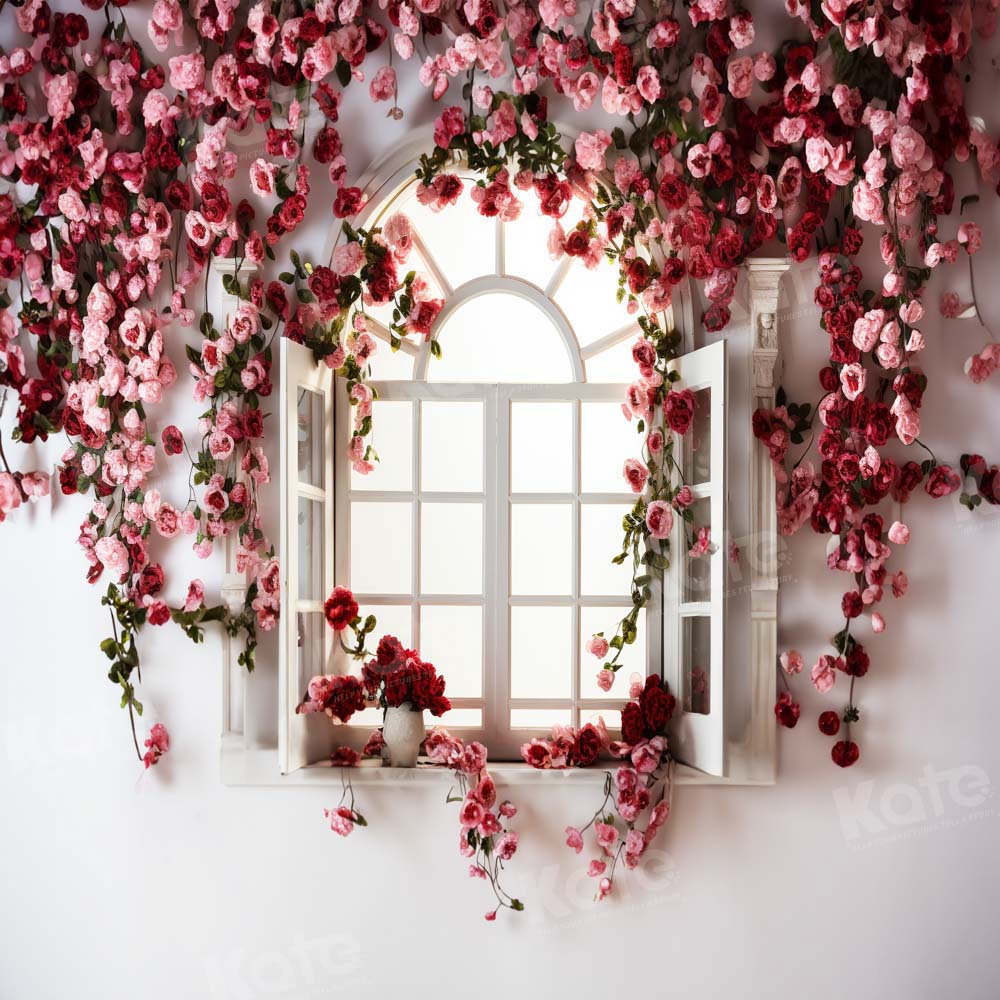 Lightning Deals Kate Valentine's Day Spring Floral Wall Backdrop Designed by Emetselch -UK