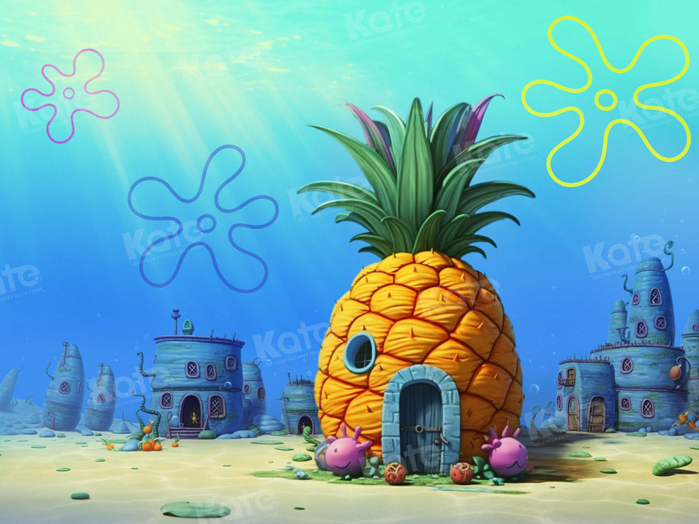 Kate Underwater World Pineapple House Backdrop Designed by GQ