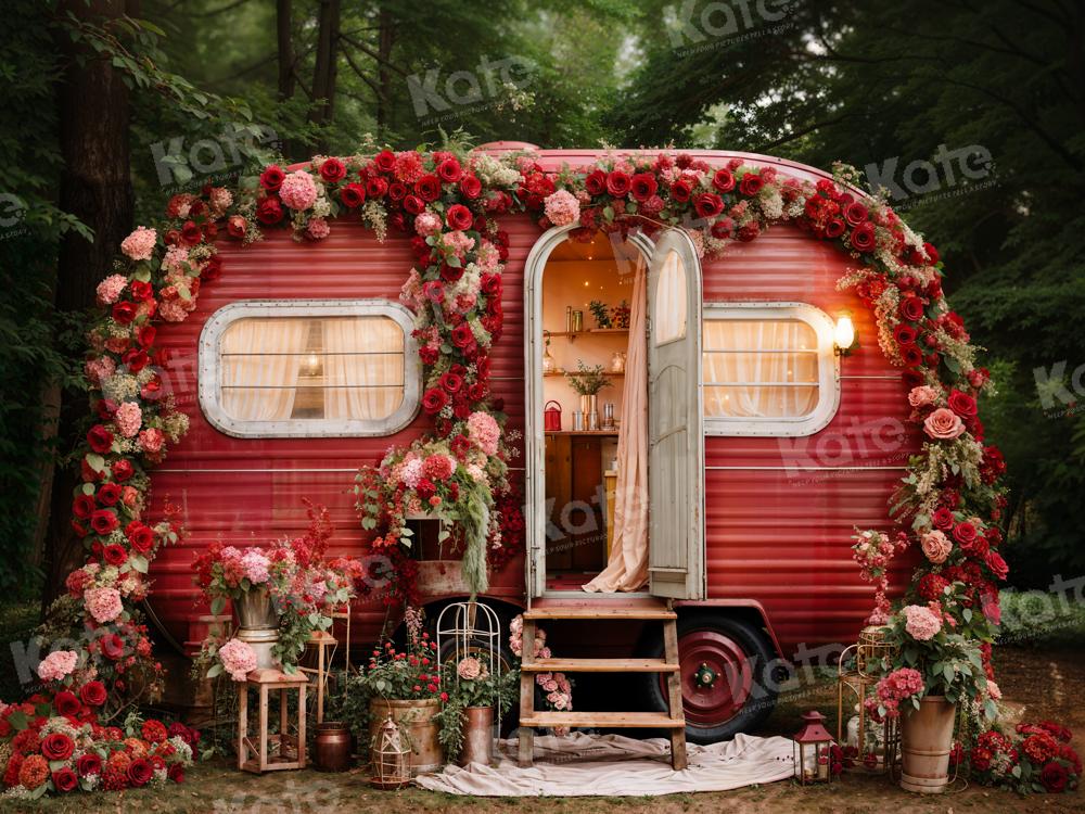 Kate Valentine's Day Flowers Bus Backdrop Designed by Emetselch