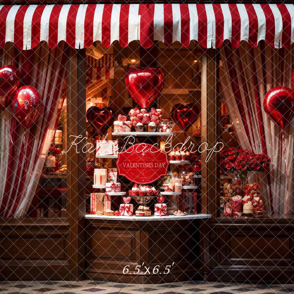 Kate Valentine's Day Balloon Gift Shop Backdrop Designed by Chain Photography -UK