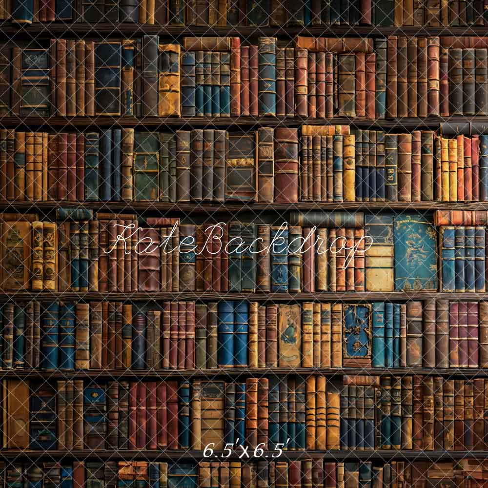 Kate Retro Books Wall Backdrop Designed by Chain Photography