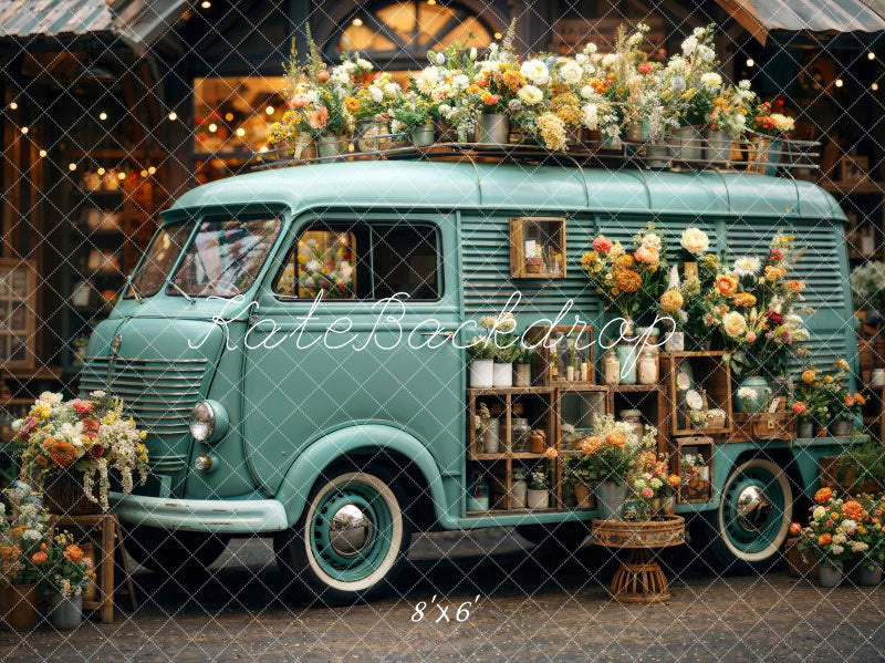 Kate Spring Flowers RV Backdrop Designed by Chain Photography