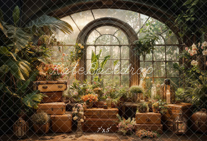 Kate Spring Window Plants Room Backdrop Designed by Chain Photography -UK