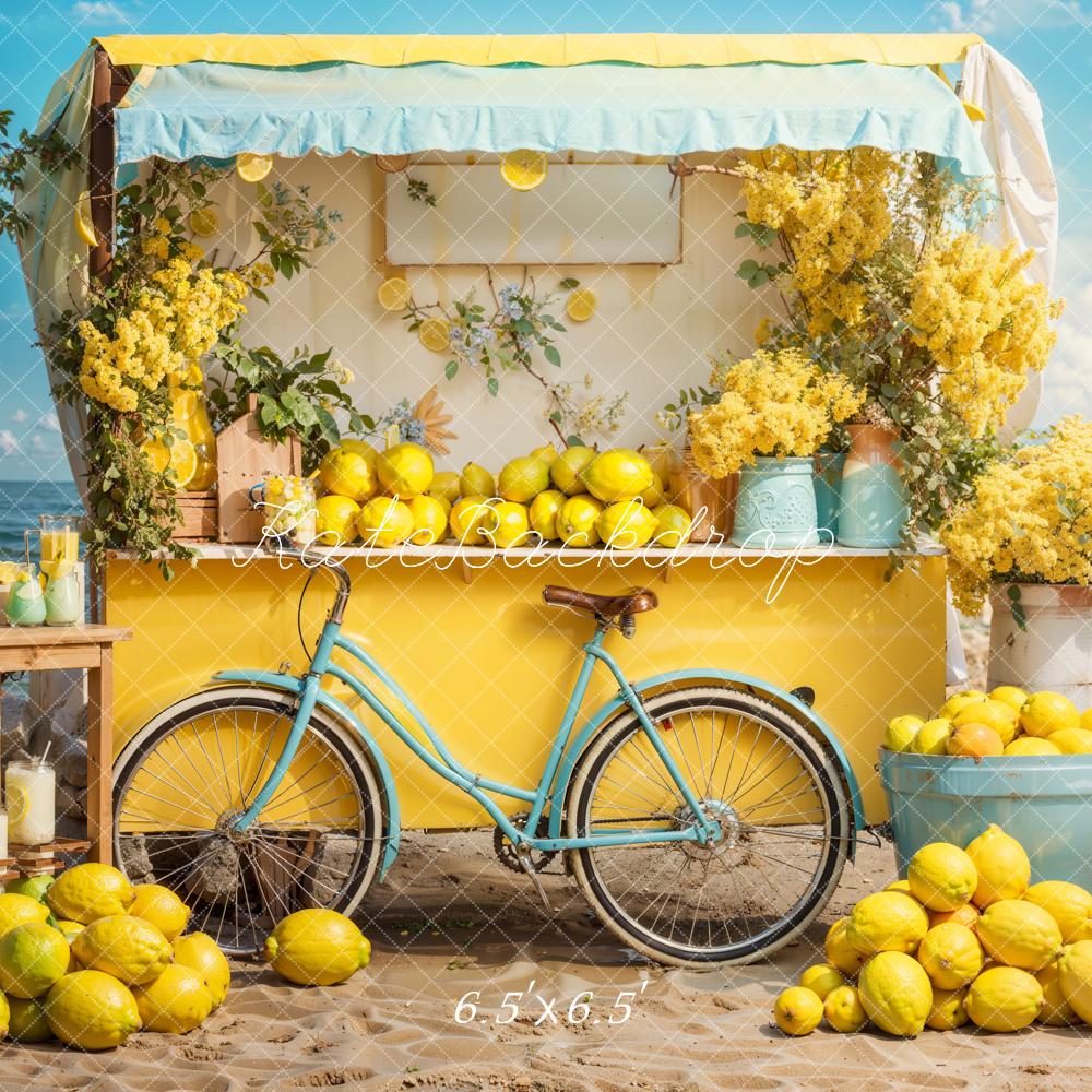Kate Summer Seaside Lemon Backdrop Designed by Emetselch