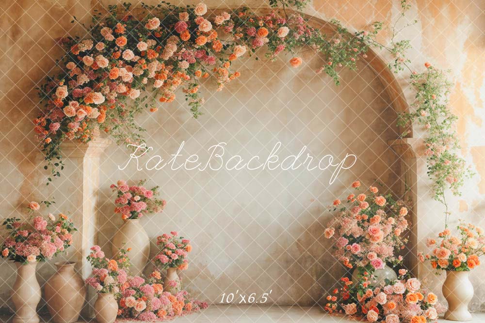 Kate Spring Flowers Arch Wall Backdrop Designed by Emetselch