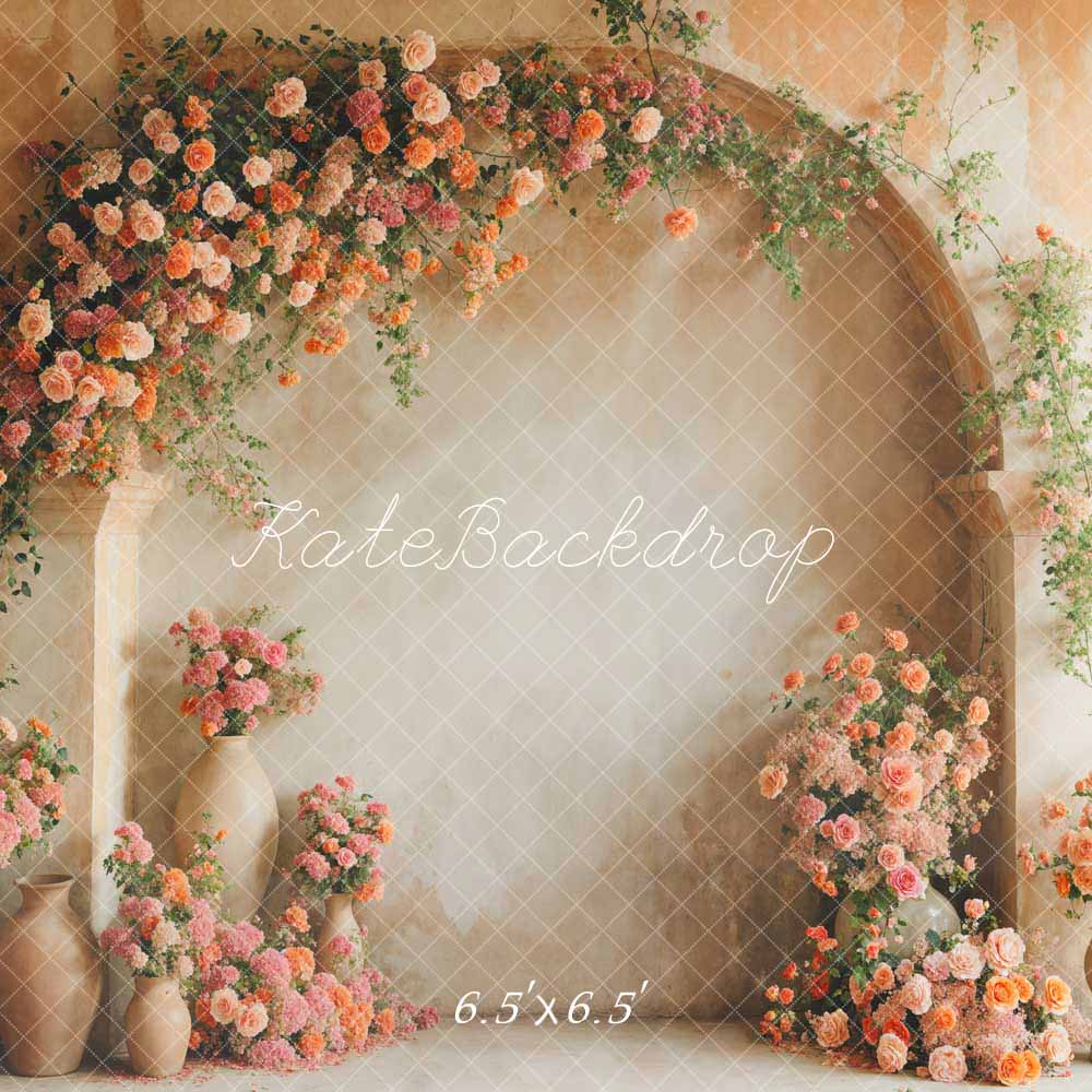 Kate Spring Flowers Arch Wall Backdrop Designed by Emetselch