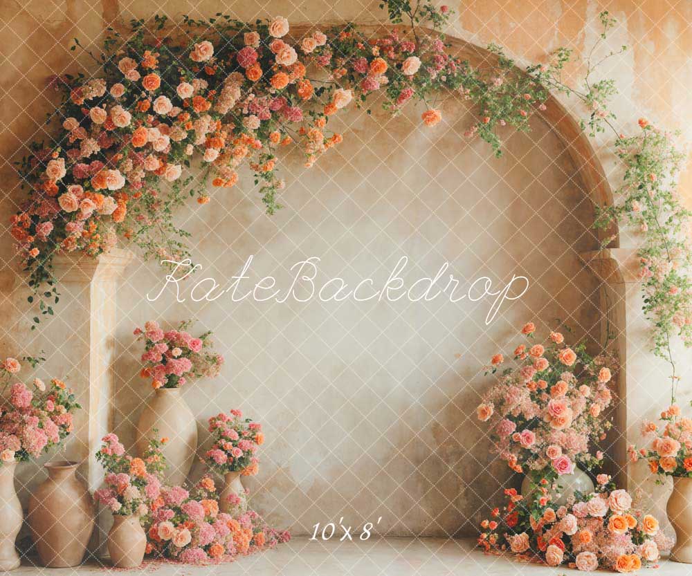 Kate Spring Flowers Arch Wall Backdrop Designed by Emetselch