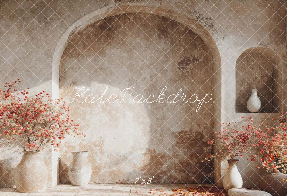 Kate Spring Flower Pot Arch Wall Backdrop Designed by Emetselch