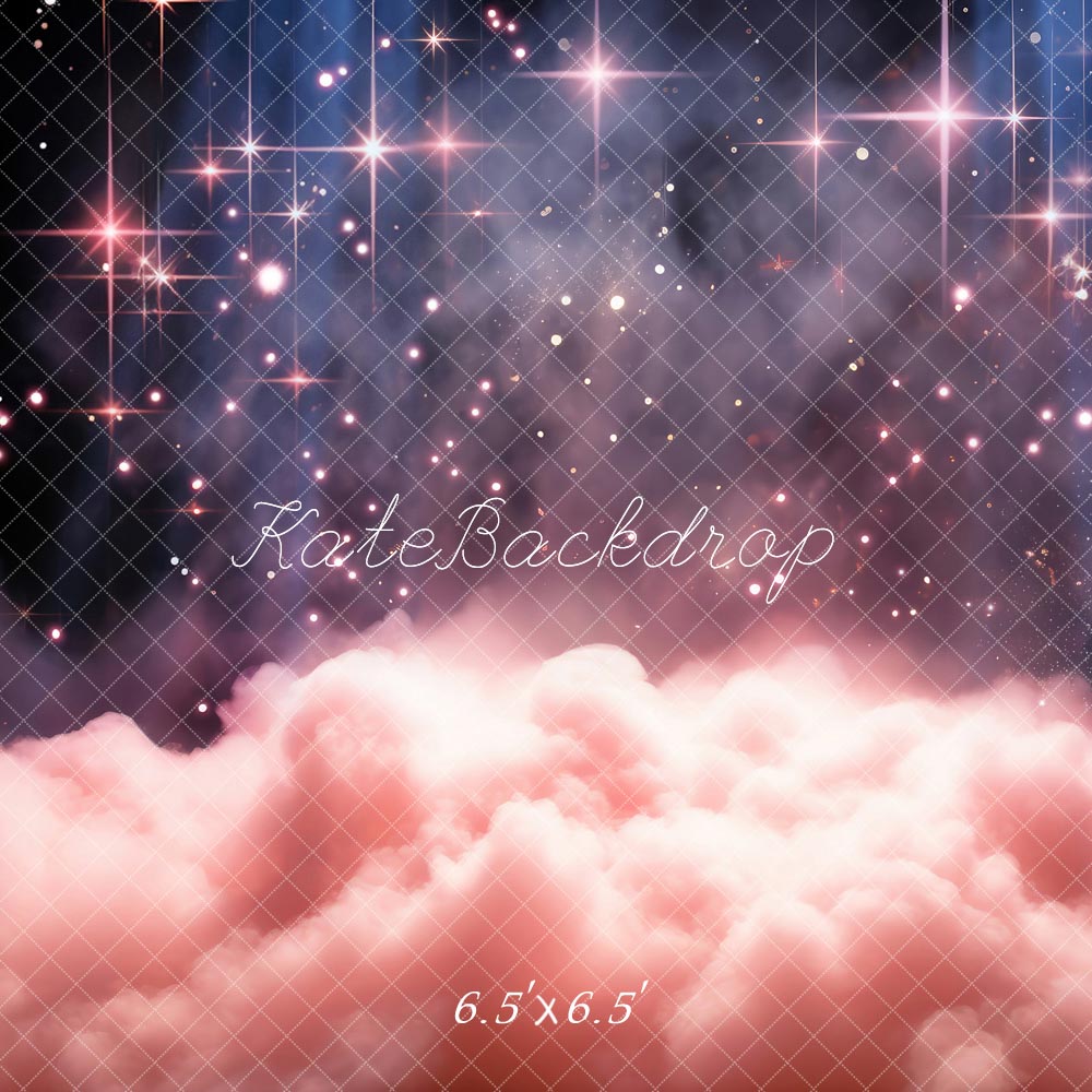Kate Pink Clouds and Starry Sky Backdrop Designed by Chain Photography