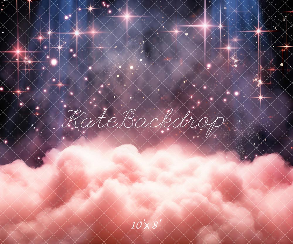 Kate Pink Clouds and Starry Sky Backdrop Designed by Chain Photography