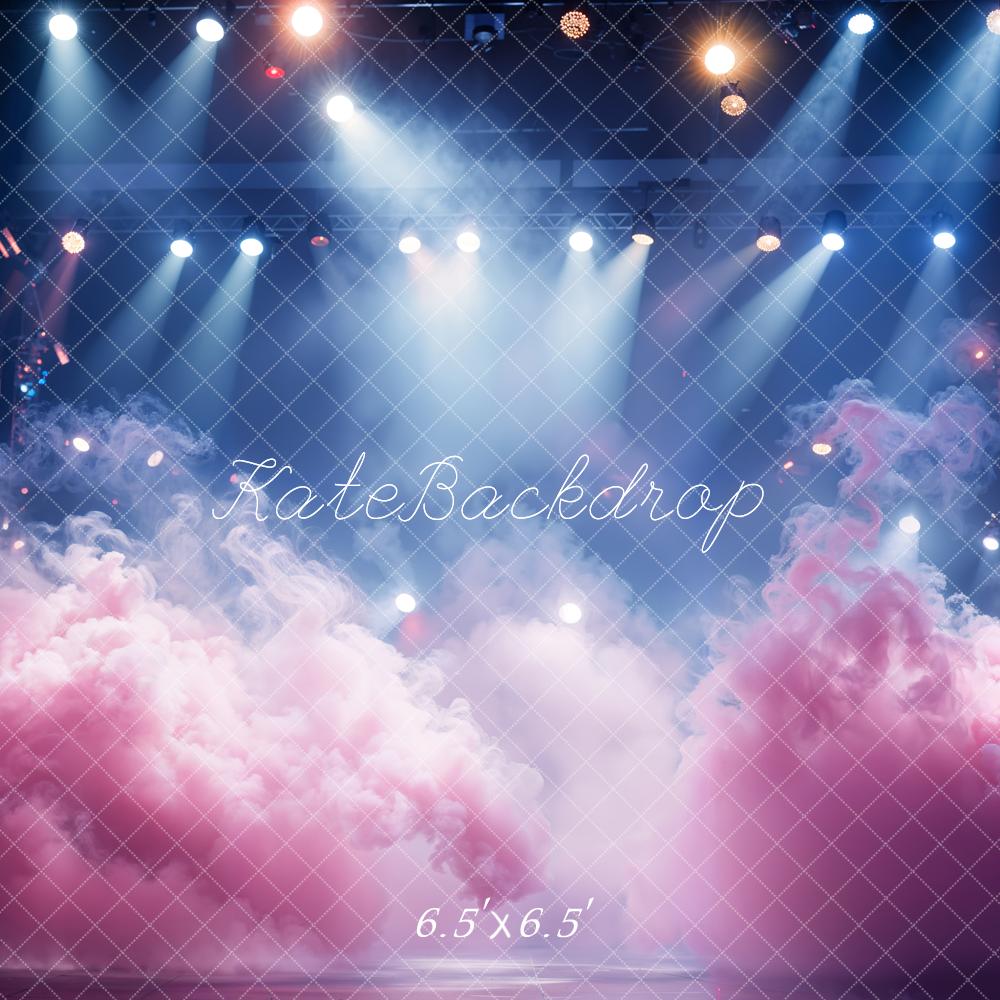 Kate Pink Smoke Stage Lighting Backdrop Designed by Emetselch
