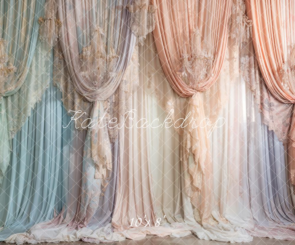 Kate Colorful Curtains Backdrop Designed by Emetselch