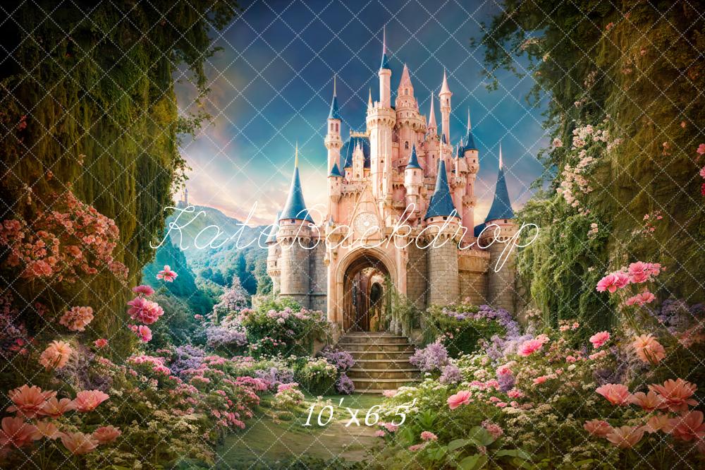 Kate Spring Fantasy Forest Castle Backdrop Designed by Chain Photography -UK