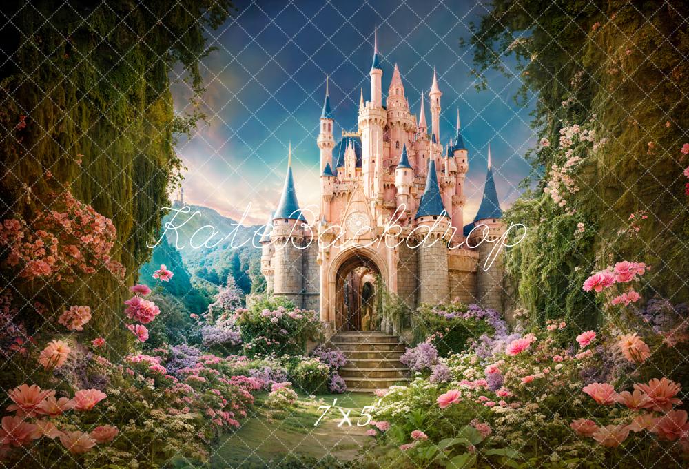 Kate Spring Fantasy Forest Castle Backdrop Designed by Chain Photography